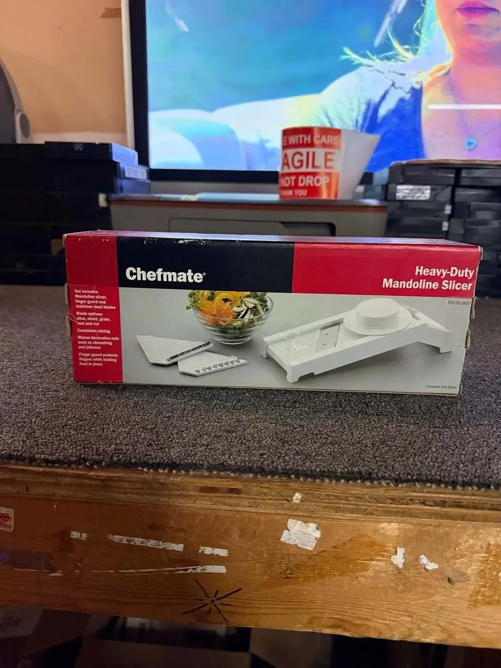 Chefmate Heavy-Duty Mandoline Slicer with Stainless Steel Blades